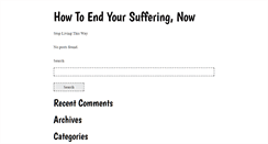 Desktop Screenshot of howtoendyoursuffering.com