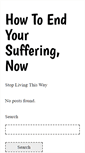 Mobile Screenshot of howtoendyoursuffering.com