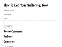 Tablet Screenshot of howtoendyoursuffering.com